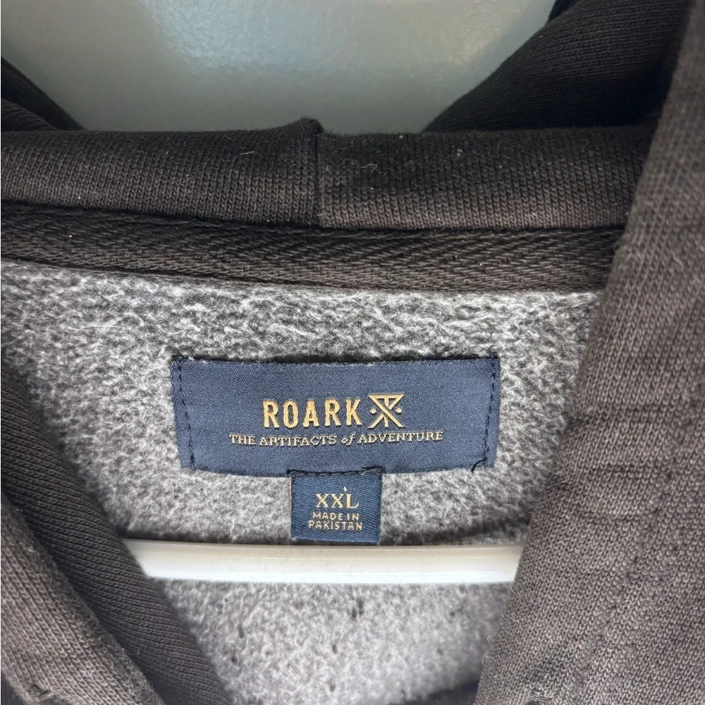 Roark Men's Black Hoodie Sweatshirt XXL “Seek and Explore”